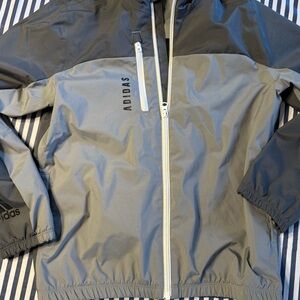 Adidas Kids Two-Tone Gray Raincoat